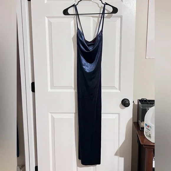ryegrass | Dresses | Velvet Navy Blue Cowl Neck Dress | Poshmark ryegrass | Dresses | Velvet Navy Blue Cowl Neck Dress | Poshmark